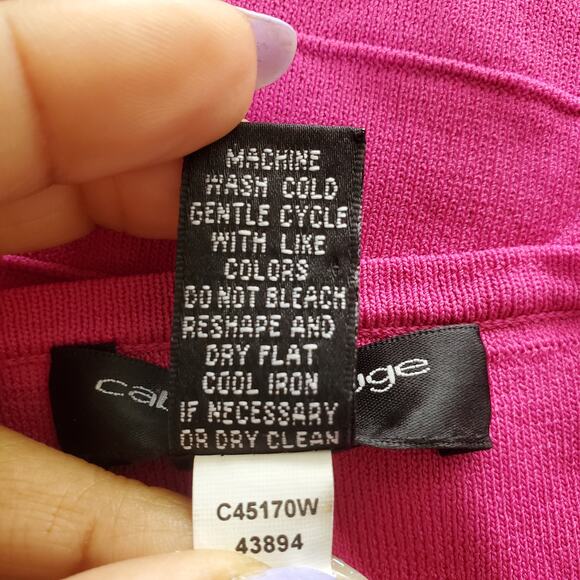 Cable & Gauge Pink Sleeveless Stretch Top 1X - Picture 5 of 5